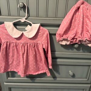 2T Stitchy Fish Polka Dot Kids Matching Set